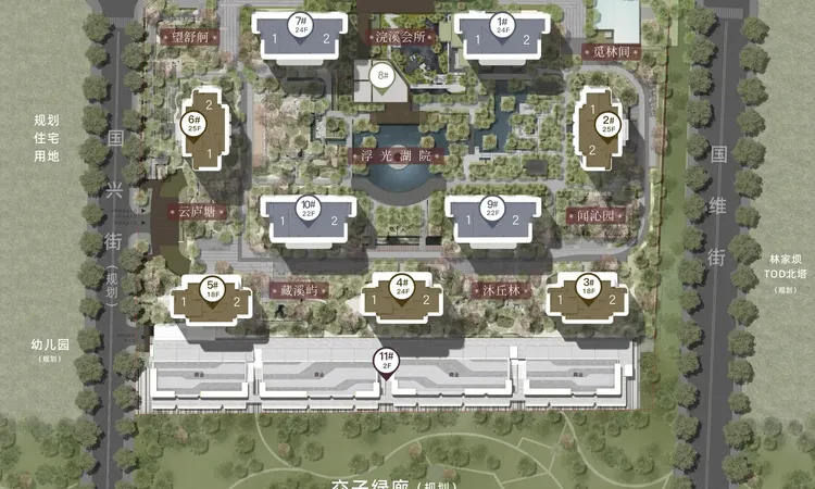 金茂璞逸锦江楼层平面图