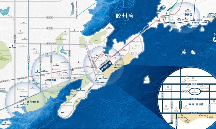 海信·金沙滩交通图