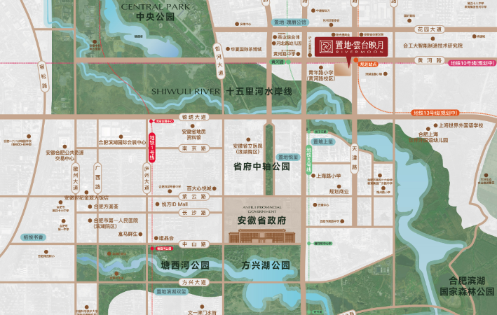 置地雲台映月交通图