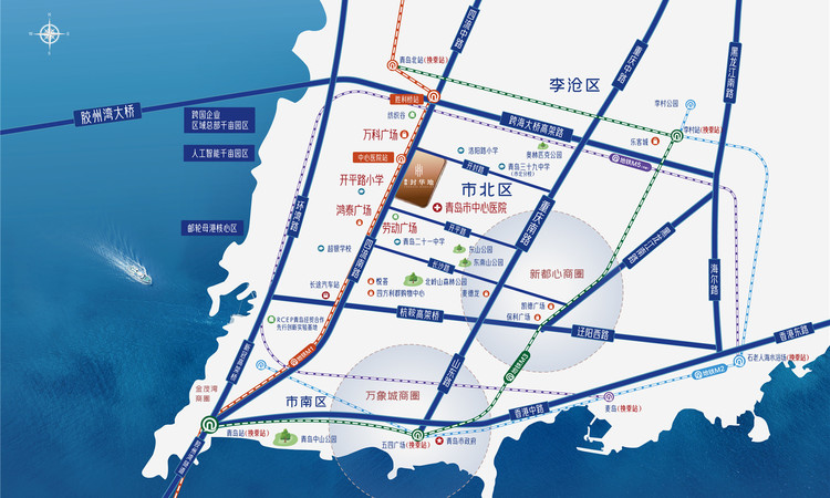 青铁封华地交通图