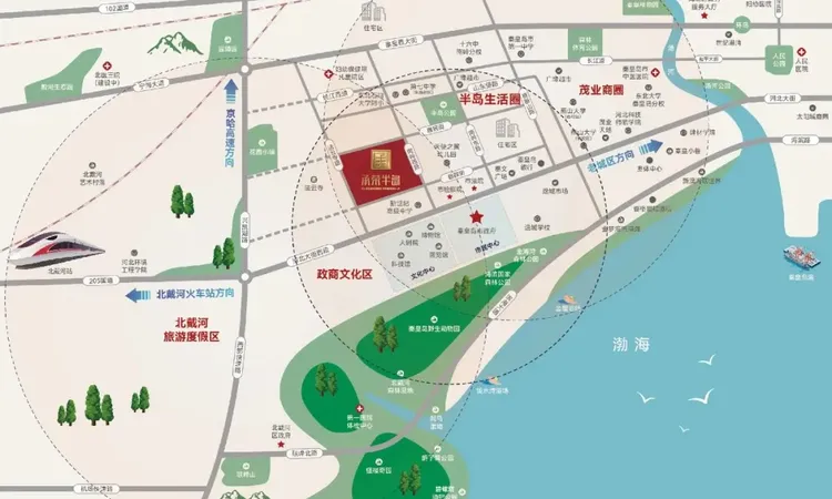 承荣半岛交通图