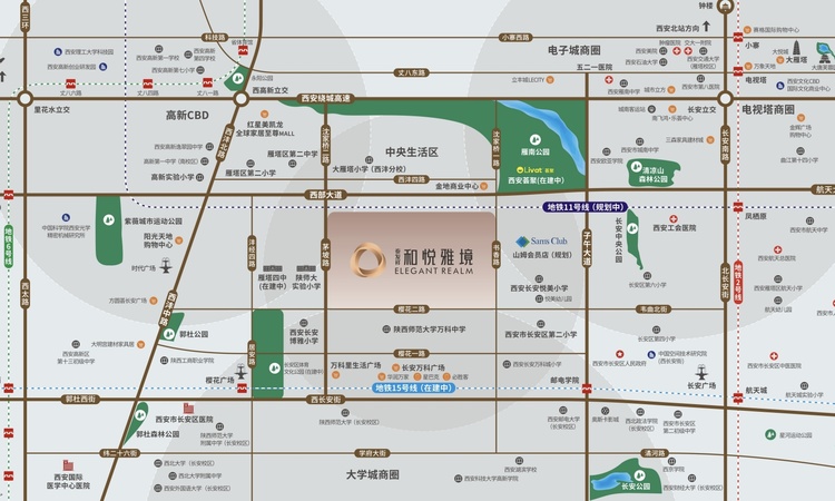 泰发祥·和悦雅境交通图