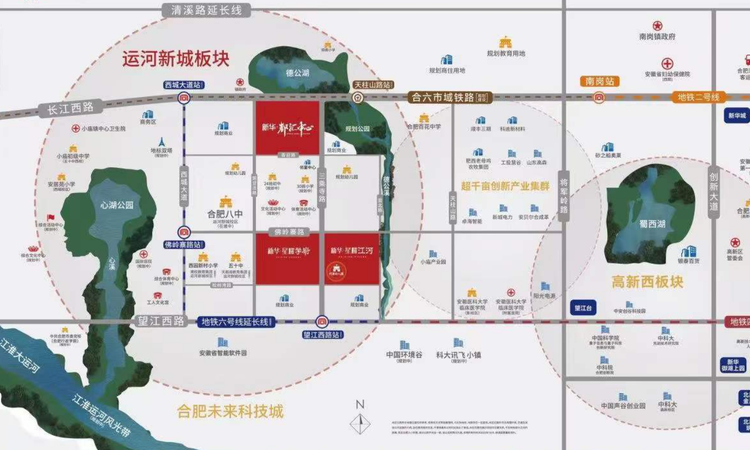 新华星耀学府交通图