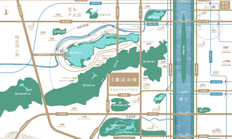 深业麓溪云境交通图