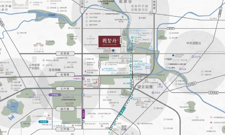 北京国贤府交通图