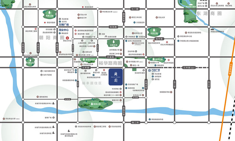 绿城蘭园交通图