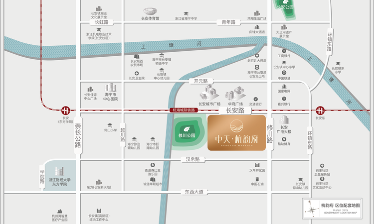 中天杭韵府交通图