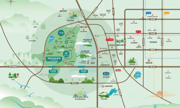 檀香篱园交通图