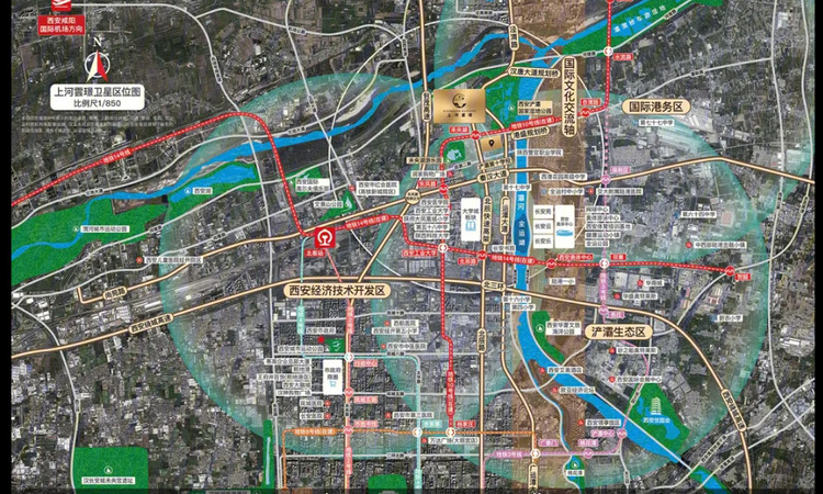 上河雲璟交通图