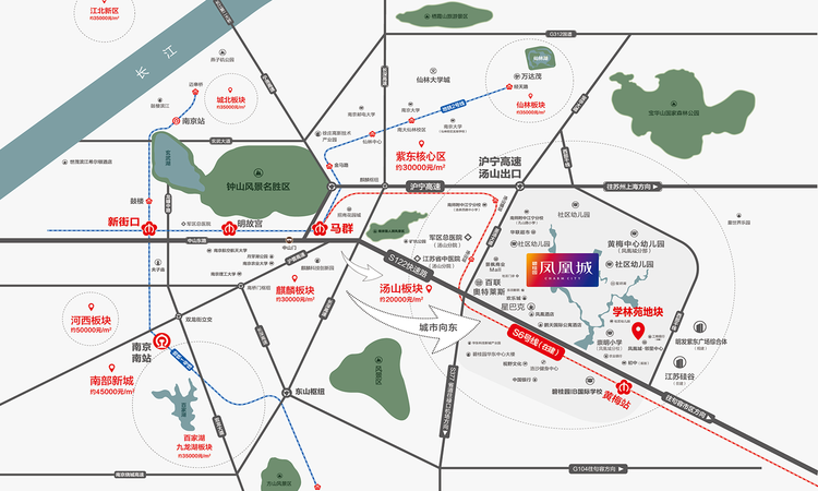 碧桂园凤凰城交通图