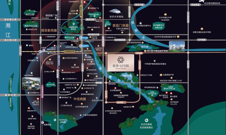 星泽61号院交通图