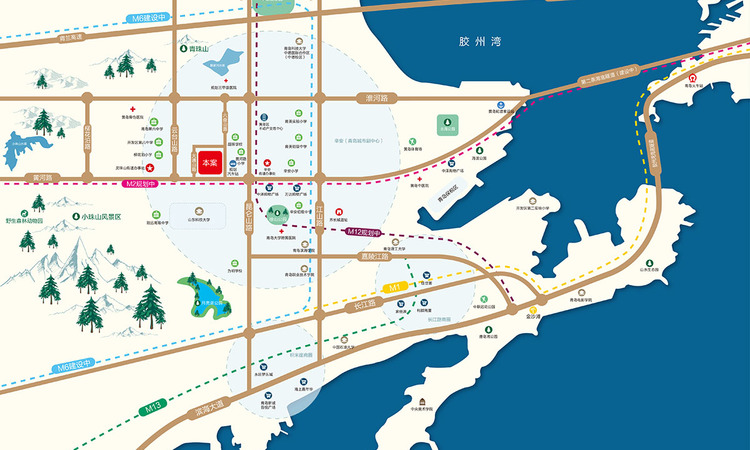 山东健康·和悦山交通图