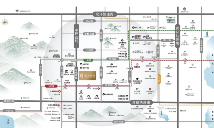 海上都荟交通图