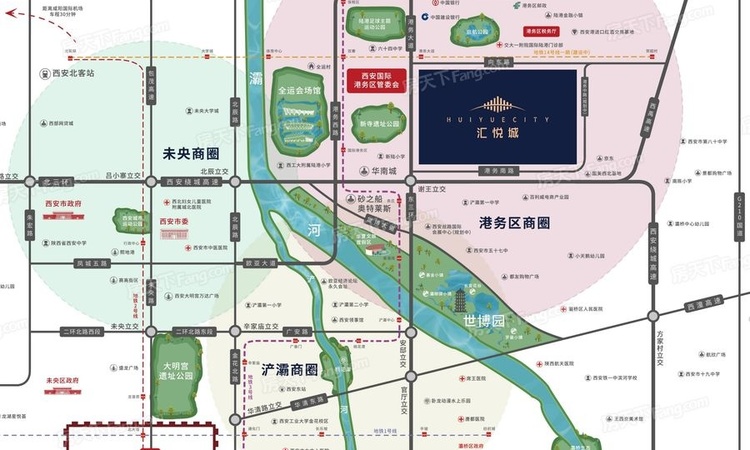 山水悦城交通图