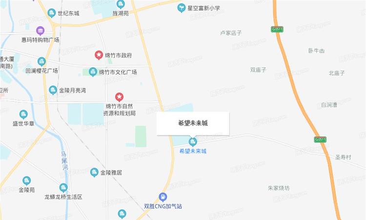 希望未来城交通图