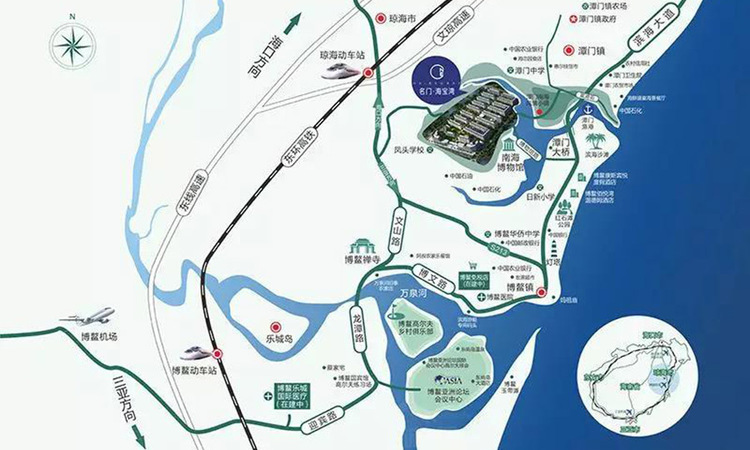 名门海宝湾交通图