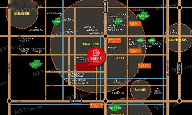 南国裕墅交通图