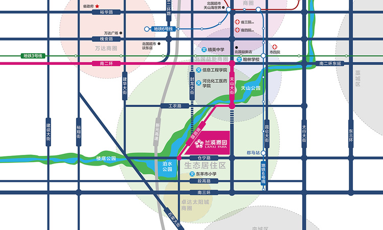 兰溪璟园交通图