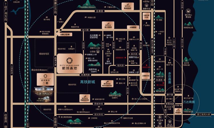 新城高地交通图