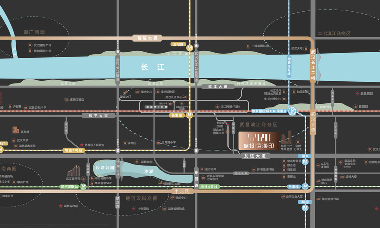 城投武汉印交通图