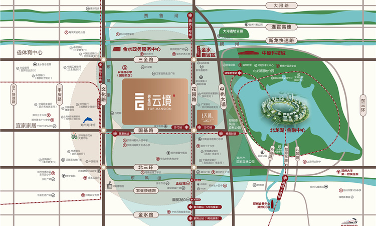 碧桂园云境交通图