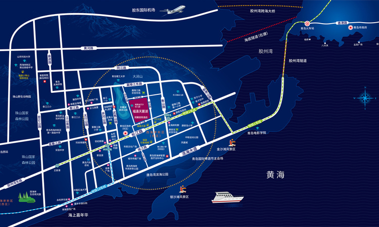 福瀛天麓湖紫园交通图