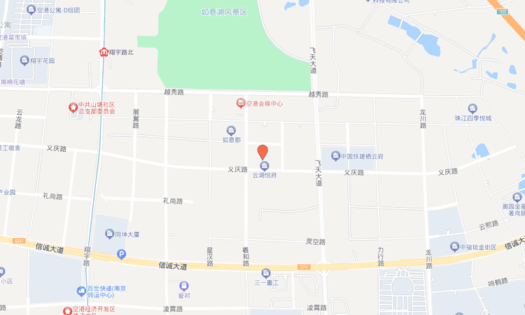 云湖悦府交通图