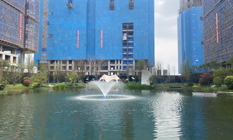 海成云湖郡1期施工进度图