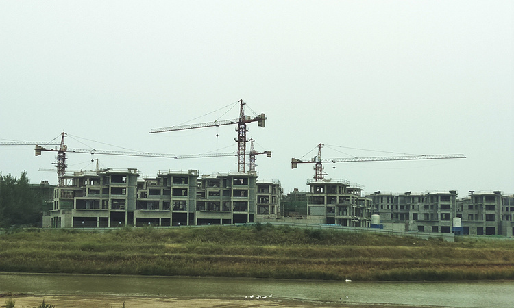 建业·十里湖山施工进度图