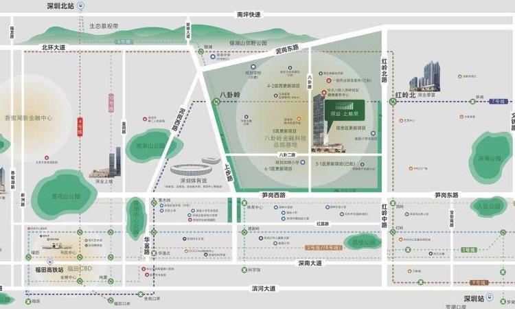 深业上林苑交通图