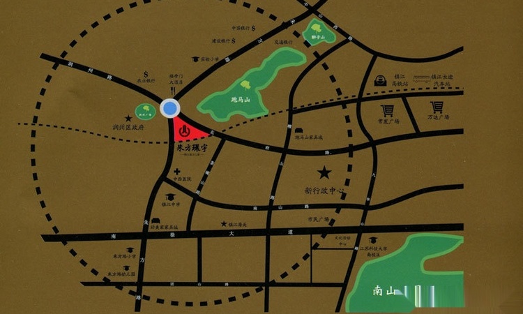 朱方大厦交通图