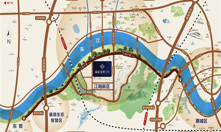 新城金樾江南交通图