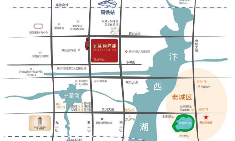 永威梅隆郡交通图