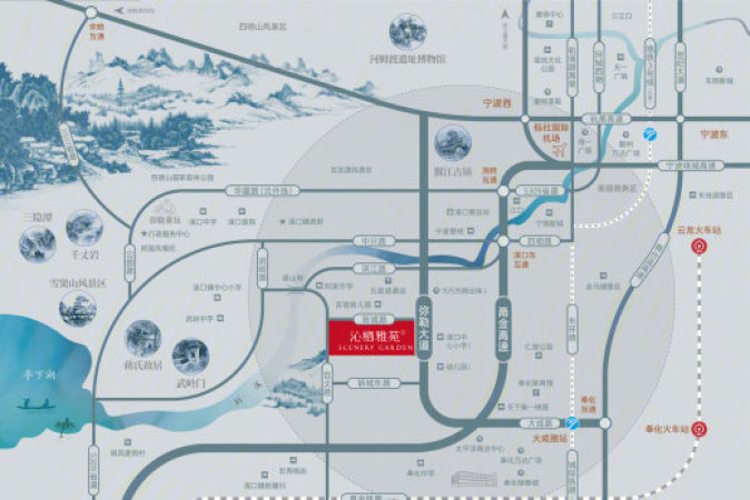 海伦堡·沁栖雅苑交通图