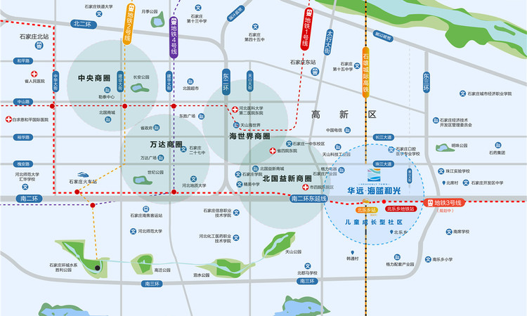 华远海蓝和光交通图