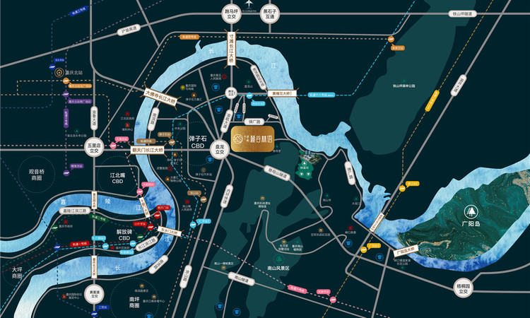 保利麓谷林语交通图