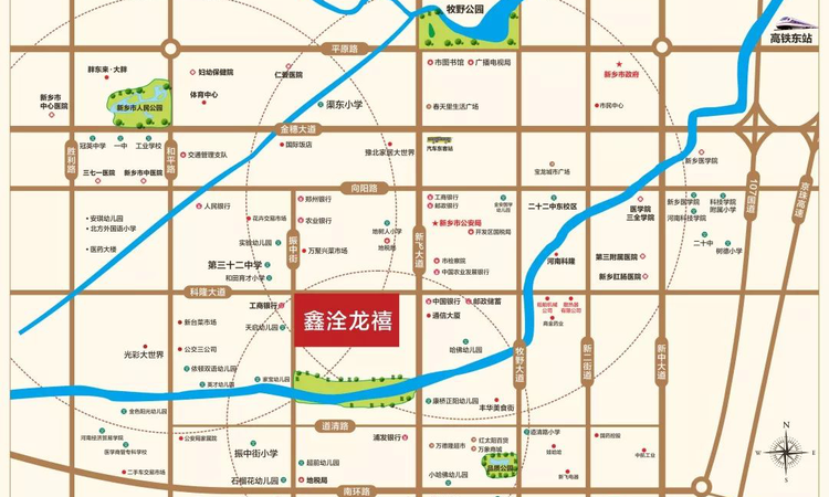 鑫洤龙禧交通图