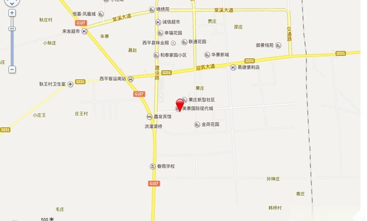 美景国际现代城交通图