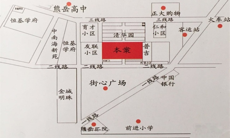 清华新园交通图