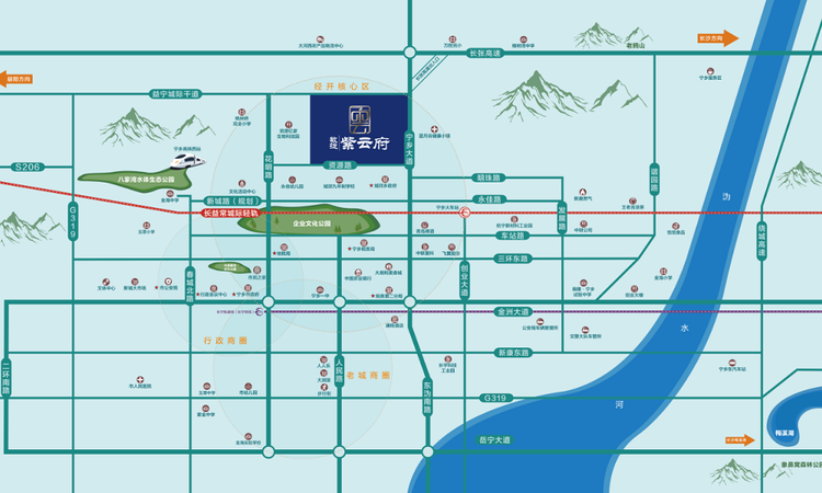 宁乡紫云府交通图