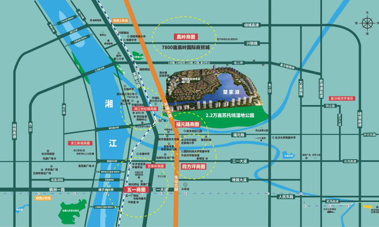 深业沙河城交通图