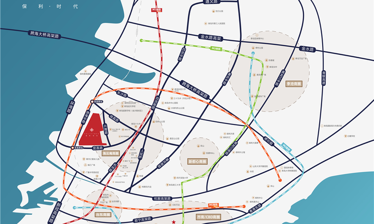 保利时代交通图