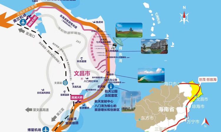 世茂怒放海交通图