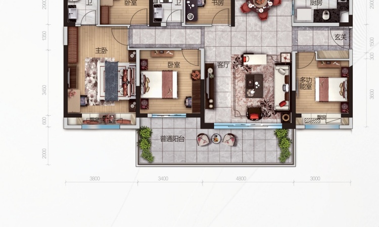 吴川·碧桂园岭南盛世楼层平面图