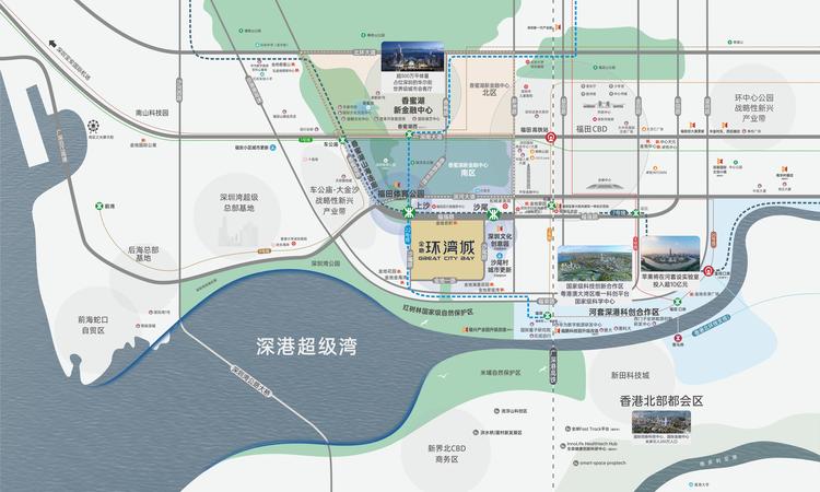 金地环湾城周边配套图