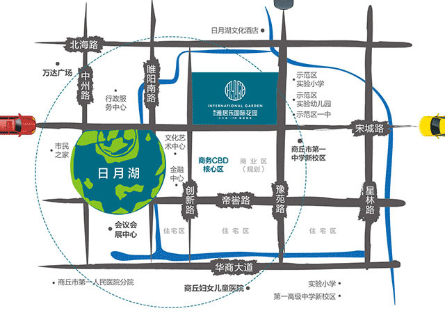 雅居乐国际花园交通图