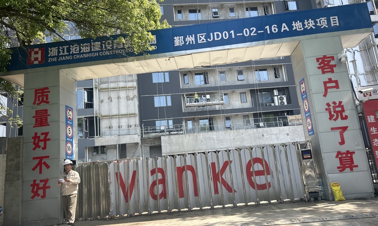 万科·璞拾江峯施工进度图