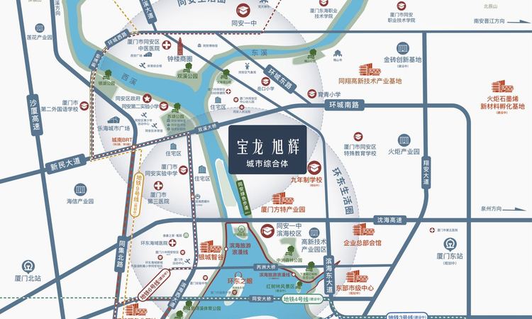 宝龙旭辉城交通图