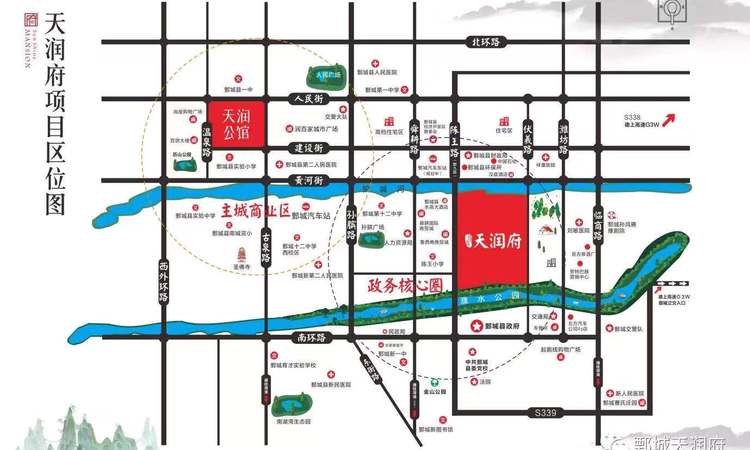 鄄城信友天润公馆交通图