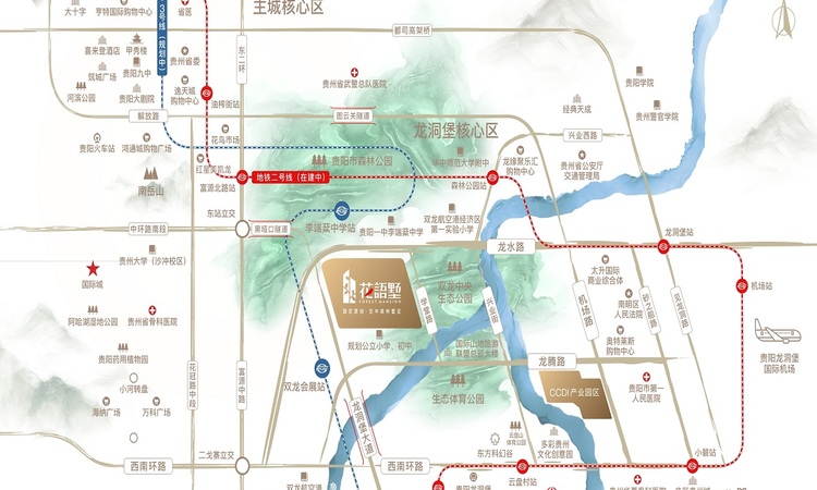 中国铁建·花语墅交通图
